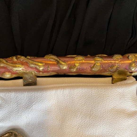 Fancy Nancy White leather 1980’s Crystal Wizard shoulder bag - Picture 3 of 6